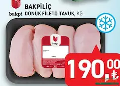 BAKPİLİÇ DONUK FİLETO TAVUK KG
